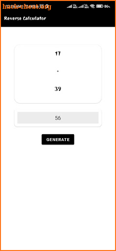 Reverse calculator screenshot