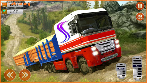 Reverse Cargo Truck Driver- Truck Transport Duty screenshot