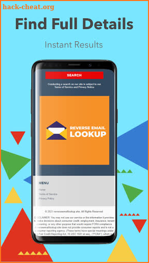Reverse Email Lookup screenshot