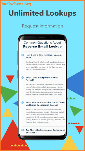 Reverse Email Lookup screenshot