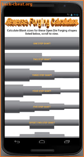 Reverse Forging Calculator RFC screenshot