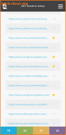 Reverse image search for artists: Art Search Ninja screenshot