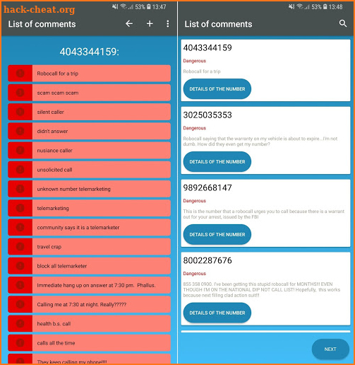 Reverse Phone Lookup - Tracking number screenshot