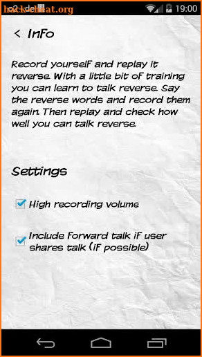 Reverse Talk screenshot