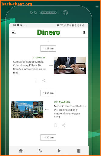 Revista Dinero screenshot