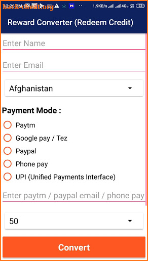 Reward Converter - Redeem Rewards screenshot