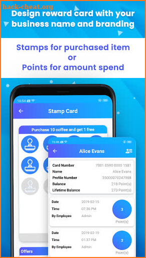 Reward Stamp : Customer Loyalty Application screenshot