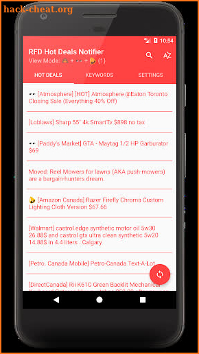 RFD Hot Deals Notifier screenshot