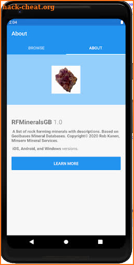 RFMineralsGB screenshot