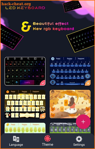 RGB LED Keyboard - Neon Colors Mechanical Keyboard screenshot