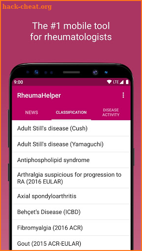 RheumaHelper screenshot