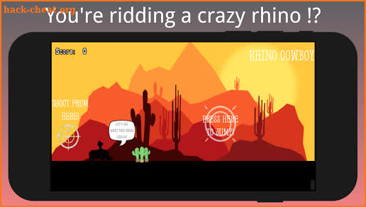 Rhino Cowboy - cowboy games screenshot