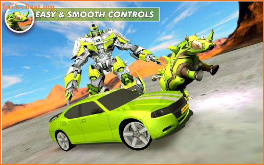 Rhino Robot Car Multi transforming Robot games screenshot