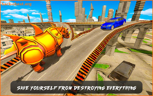 Rhino Robot Car Transformation 2020 screenshot