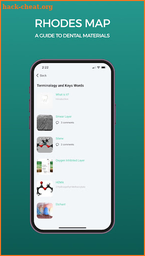 Rhodes Map to Dental Materials screenshot