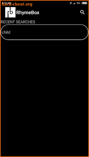 RhymeBox Rhyming Dictionary screenshot