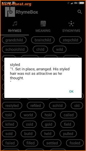 RhymeBox Rhyming Dictionary screenshot