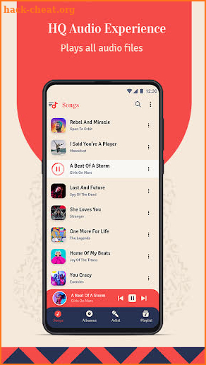 Rhythm music player screenshot