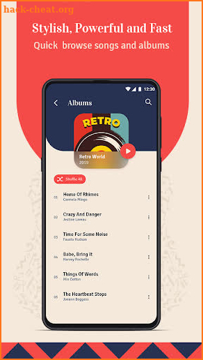 Rhythm music player screenshot