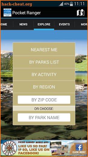 RI State Parks Guide screenshot