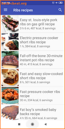 Ribs recipes for free app offline with photo screenshot