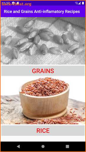 Rice and Grains Anti-inflamatory Recipes screenshot