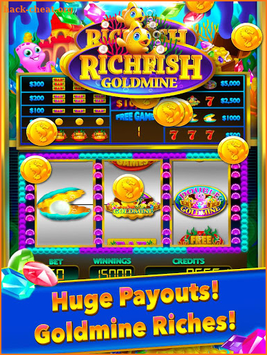 Rich Fish Gold Mine Slot Las Vegas Win Slots Game screenshot