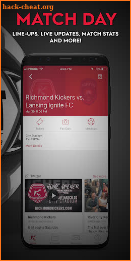 Richmond Kickers screenshot