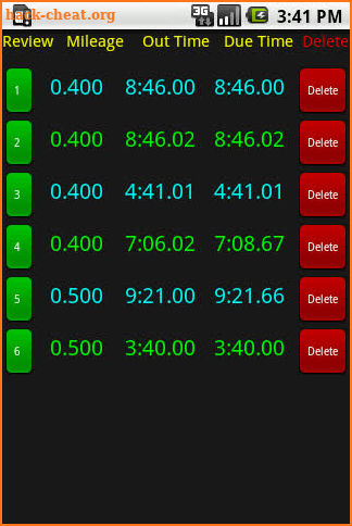 Richta Rally Calculator screenshot