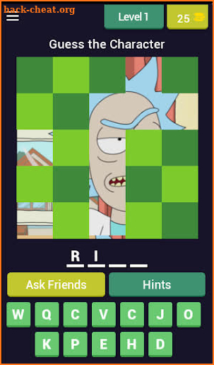 RICK AND MORTY CHARACTER QUIZ screenshot