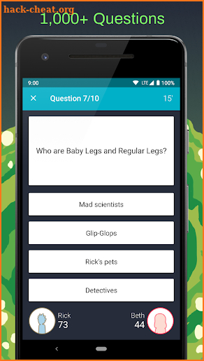 Rick and Morty Quiz screenshot