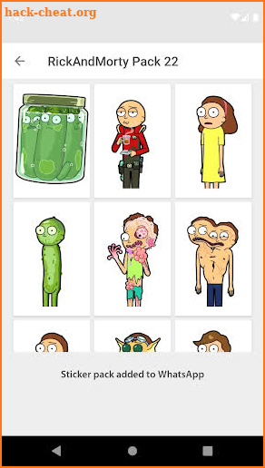 Rick & Morty Stickers for WhatsApp WastickerApps screenshot