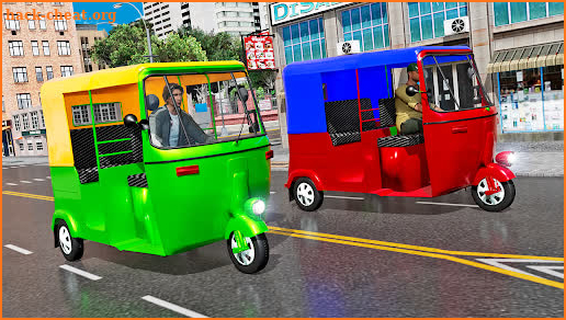 Rickshaw Driving Rickshaw Game screenshot