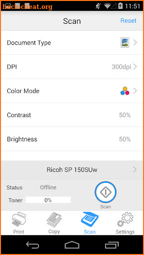 Ricoh Printer screenshot