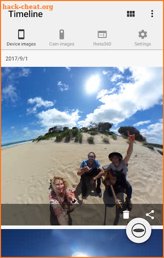 RICOH THETA screenshot