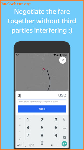 Rida —  set up a price on a ride unlike taxi screenshot