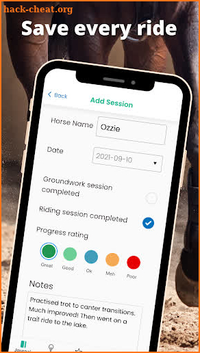 Rideable Horse Riding Tracker screenshot