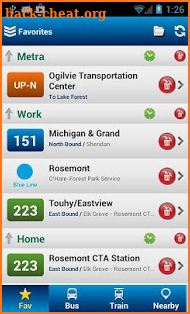 RideChicago Pro-CTA,PACE,METRA screenshot