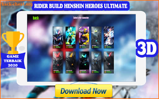 Rider Fighters Build Henshin Legend Ultimate 3D screenshot