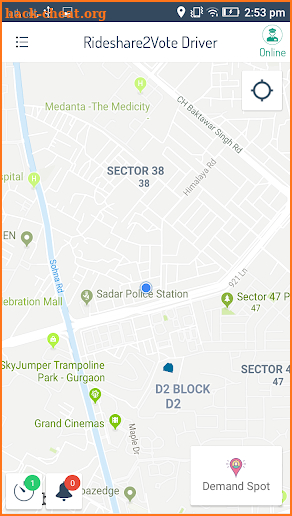 Rideshare2vote Driver screenshot