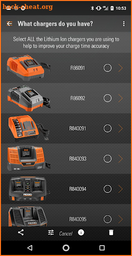 RIDGID OCTANE™ Battery screenshot