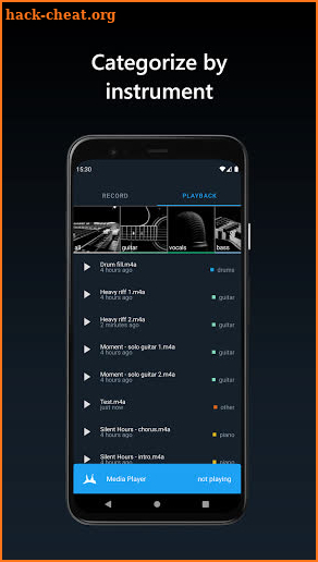 Riffit - Audio Recorder for Musicians screenshot