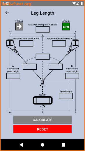 Rigging Bridle Calculator+ screenshot