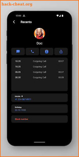 Right Dialer screenshot