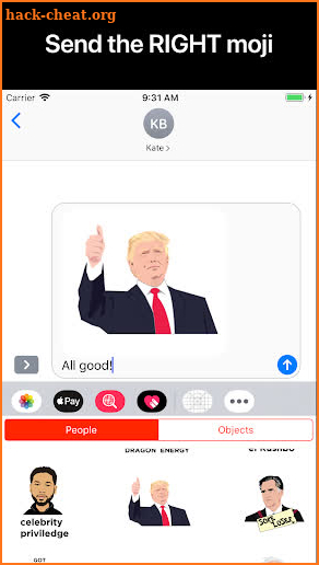 RIGHTMoji screenshot