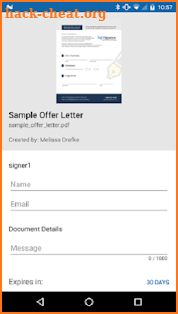 RightSignature screenshot