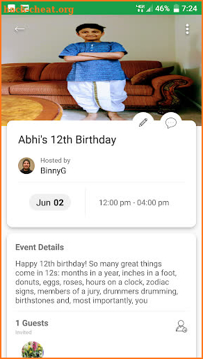 Riipy Invitations screenshot