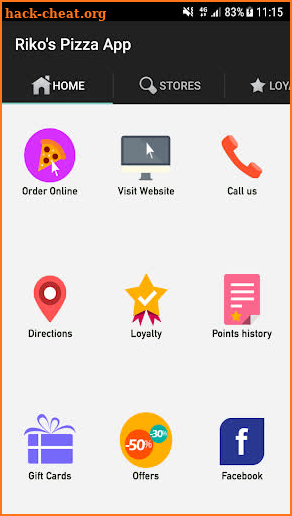 Riko's Pizza App screenshot