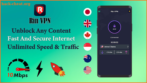 Rin VPN - Fast & Secure Proxy screenshot