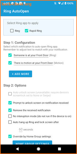 Ring Auto Open screenshot